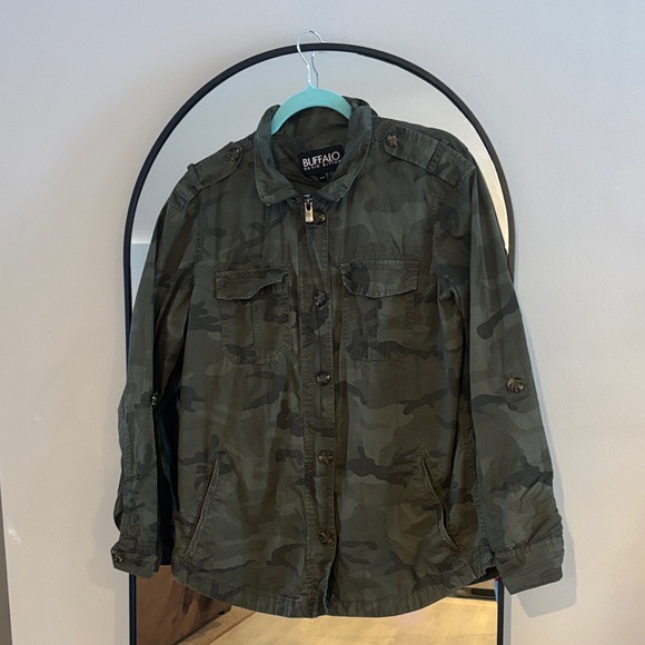 Buffalo David Bitton Jackets & Blazers - Buffalo David 2016  Women's Green Camouflage Bomber Jacket